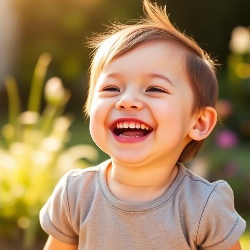 Petit-enfant souriant
