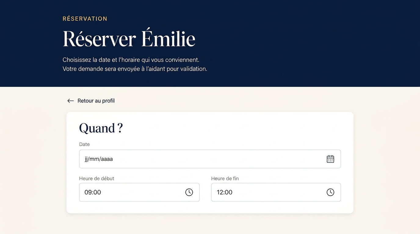Réservez une visite simplement, en quelques clics.