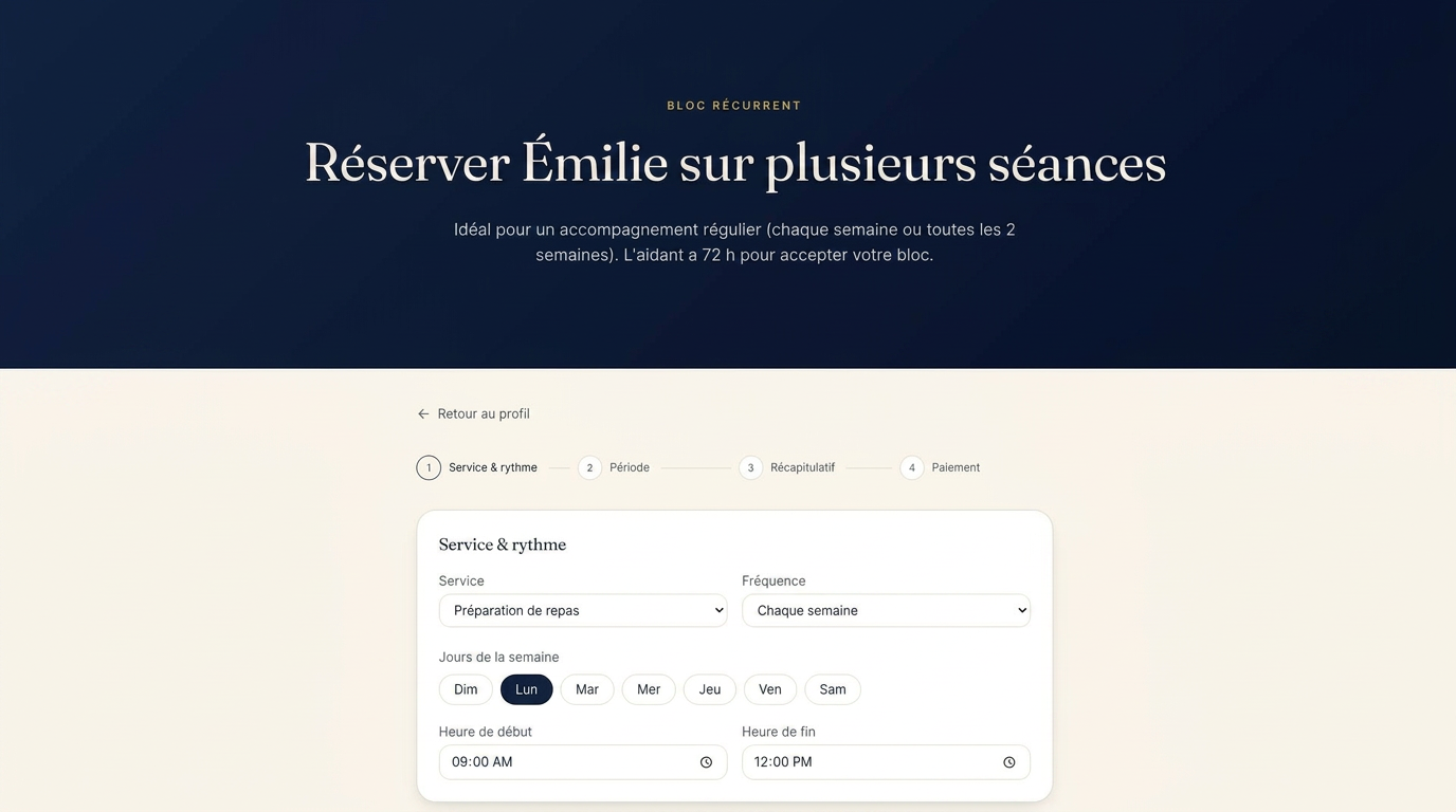 Planifiez des visites régulières avec une présence familière.