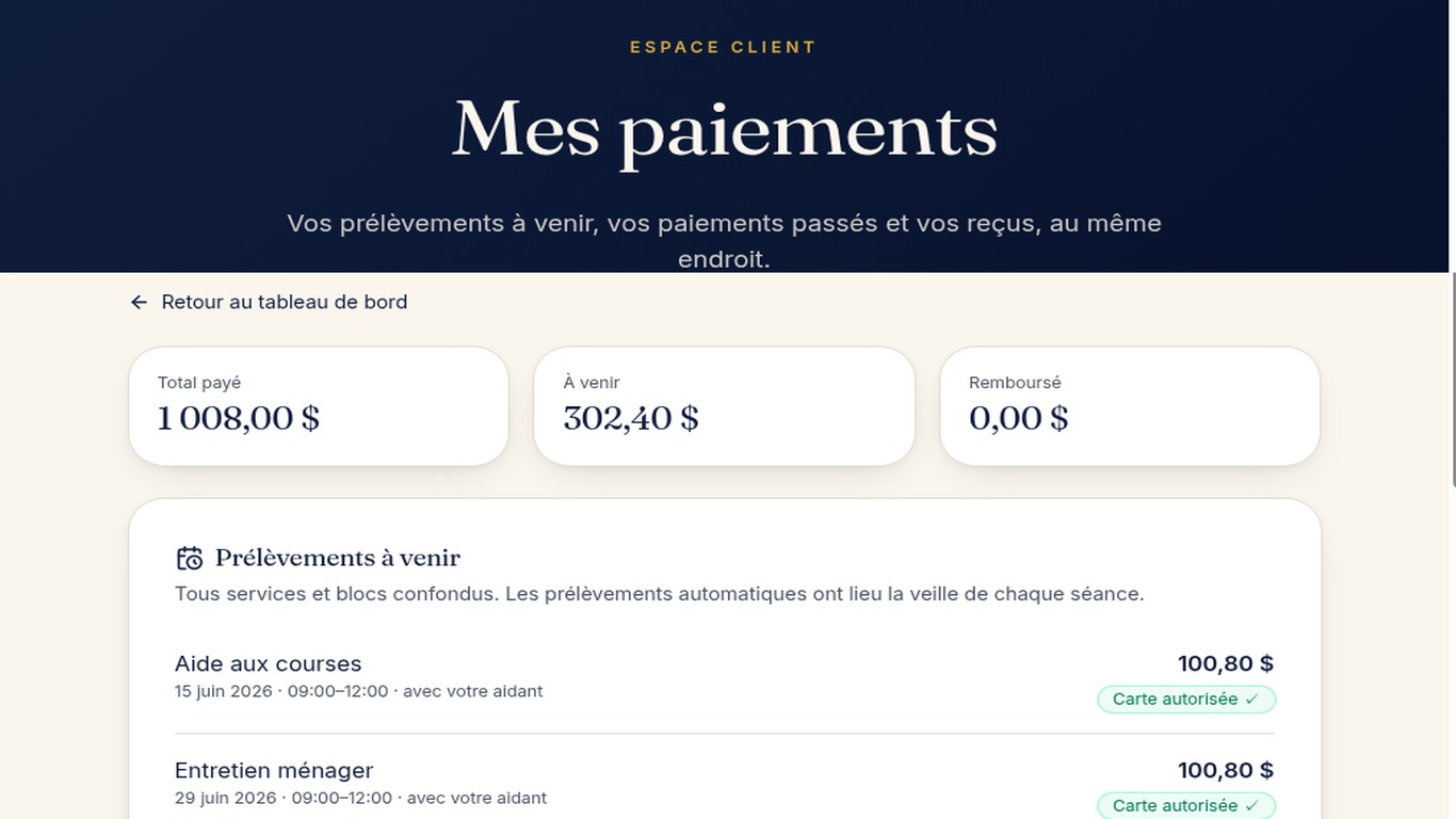 Paiement sécurisé, libéré seulement une fois le service approuvé.